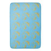 Tapis De Bain Jaune Vieux Monde Swallowtail motif papillon (devant Vertical)