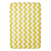 Tapis De Bain Jaune Zigzag, Jaune Chevron, Motif géométrique (devant Vertical)