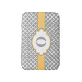 Tapis de bain jaunes gris de tapis de bain de (Devant (Vertical))