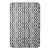 Tapis De Bain Jazzy Black & White Meling Zebra Stripes (devant Vertical)