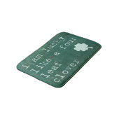 Tapis De Bain Je suis chanceux comme un trèfle de quatre (Angle)