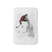 Tapis De Bain Je suis un joueur de hockey (Devant (Vertical))