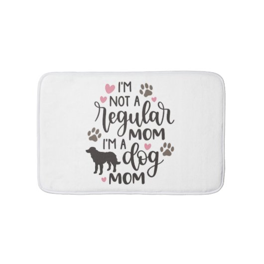 Tapis De Bain Je suis une maman du chien (Devant)