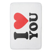 Tapis De Bain Je T'Aime (devant Vertical)