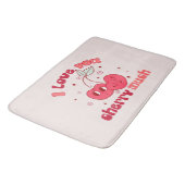 Tapis De Bain Je T'Aime Beaucoup Cherry (Angle)