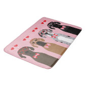 Tapis De Bain Je Te Dire Valentines Day de grands chiens (Angle)
