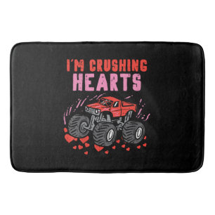 Tapis De Bain J'écrase Coeurs Monster Truck Toddler Boys Valenti