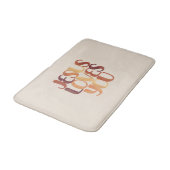 Tapis De Bain Jésus aime la typographie chrétienne Design (Angle)