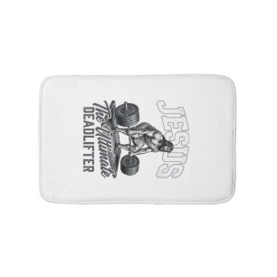 Tapis De Bain Jesus Ultimate Deadlifter Vintage Vector T-Shirt D