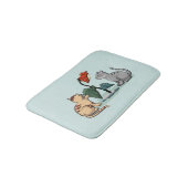 Tapis De Bain Jeu de fleurs délice d'été de chatons (Angle)