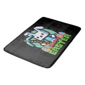 Tapis De Bain Jeu de pixels de lapin de Pâques heureux  (Angle)