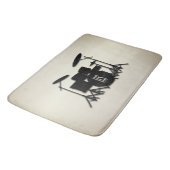 Tapis De Bain Jeu de tambour monogramme or (Angle)