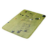 Tapis De Bain Jeu Et Logo De Bowls De Pelouse, (Angle)