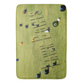 Tapis De Bain Jeu Et Logo De Bowls De Pelouse, (devant Vertical)