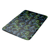 Tapis De Bain Jeu vidéo Neon Blue & Green Motif (Angle)