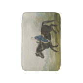Tapis De Bain Jeune garçon faisant l'équation d'un poney (par Pe (Devant (Vertical))