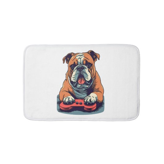 Tapis De Bain Jeux vidéo de Dog Plays (Devant)