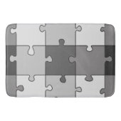Tapis De Bain Jigsaw Puzzle Gris Tons (Devant)