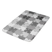Tapis De Bain Jigsaw Puzzle Gris Tons (Angle)