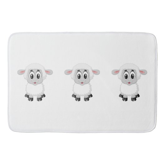 Tapis De Bain Joli agneau de ferme bébé (Devant)