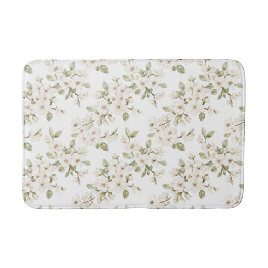 Tapis De Bain Joli arbre à fleurs crème  (Devant)