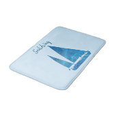 Tapis De Bain Joli bateau à voile bleu (Angle)