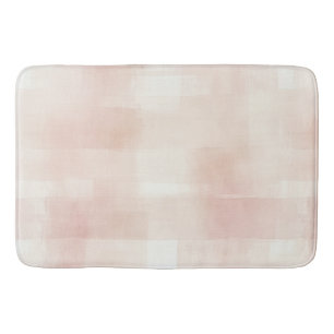 Tapis De Bain Joli carreau rose pêche crème