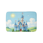 Tapis De Bain Joli château bleu et blanc (Devant)