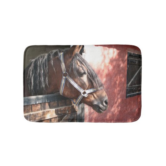 Tapis De Bain Joli Cheval de Baie dans un soleil stable (Devant)