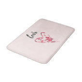 Tapis De Bain Joli Coeur Floral Rose (Angle)