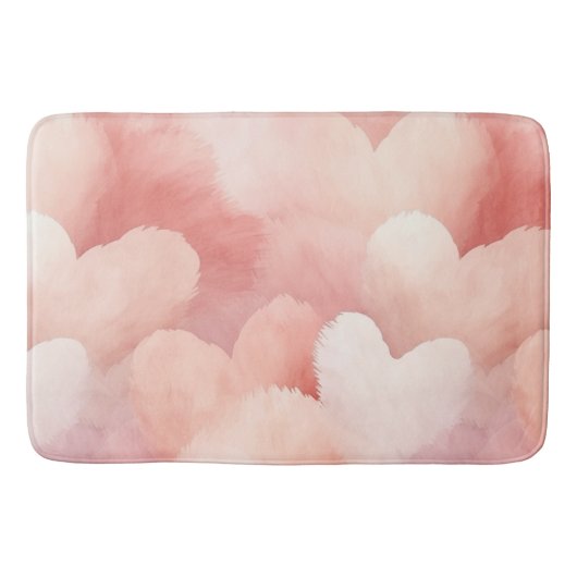 Tapis De Bain Joli Coeur rose (Devant)