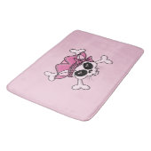 Tapis De Bain Joli crâne de Kitty Pirate (Angle)