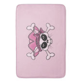 Tapis De Bain Joli crâne de Kitty Pirate (devant Vertical)