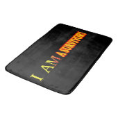 Tapis De Bain Joli dessin "SURVIVOR". Commandez dès maintenant (Angle)