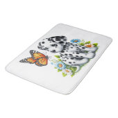 Tapis De Bain Joli(e) ami(e) dalmate/papillon (Angle)