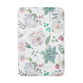 Tapis De Bain Joli floral avec Monogram Bath Mat (Devant (Vertical))