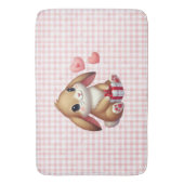 Tapis De Bain Joli lapin de la Saint-Valentin (devant Vertical)