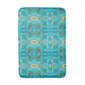 Tapis De Bain Joli marbre d'or turquoise (Devant (Vertical))