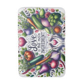 Tapis De Bain Joli mot d'amour de cuisine en art (Devant (Vertical))