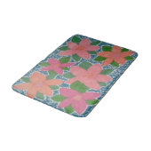 Tapis De Bain Joli Motif à fleurs tropicales (Angle)