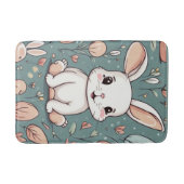 Tapis De Bain Joli motif blanc lapin (Devant)