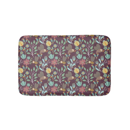 Tapis De Bain Joli Motif de printemps (Devant)