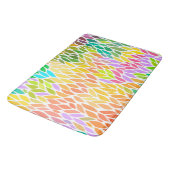 Tapis De Bain Joli motif feuille coloré (Angle)