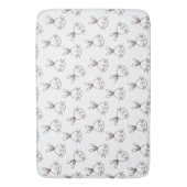 Tapis De Bain Joli Motif lapin blanc de Pâques (devant Vertical)