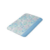 Tapis De Bain Joli Motif Ocean Seashell avec nom bleu (Angle)