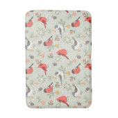 Tapis De Bain Joli Noël Oiseau Motif Design de vacances (Devant (Vertical))