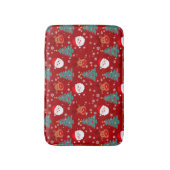 Tapis De Bain Joli Noël Père Noël Reindeer | Fêtes de Noël (Devant (Vertical))