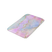 Tapis De Bain Joli Pastel Agate | Aquarelle de la veine Parties  (Angle)