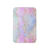 Tapis De Bain Joli Pastel Agate | Aquarelle de la veine Parties  (Devant (Vertical))