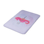Tapis De Bain Joli Petit Hippocampe Rose (Angle)